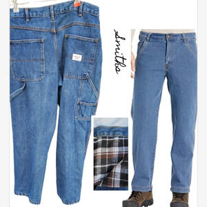 Vintage Smith's Flannel‎ lined vintage workweek jeans 36/32